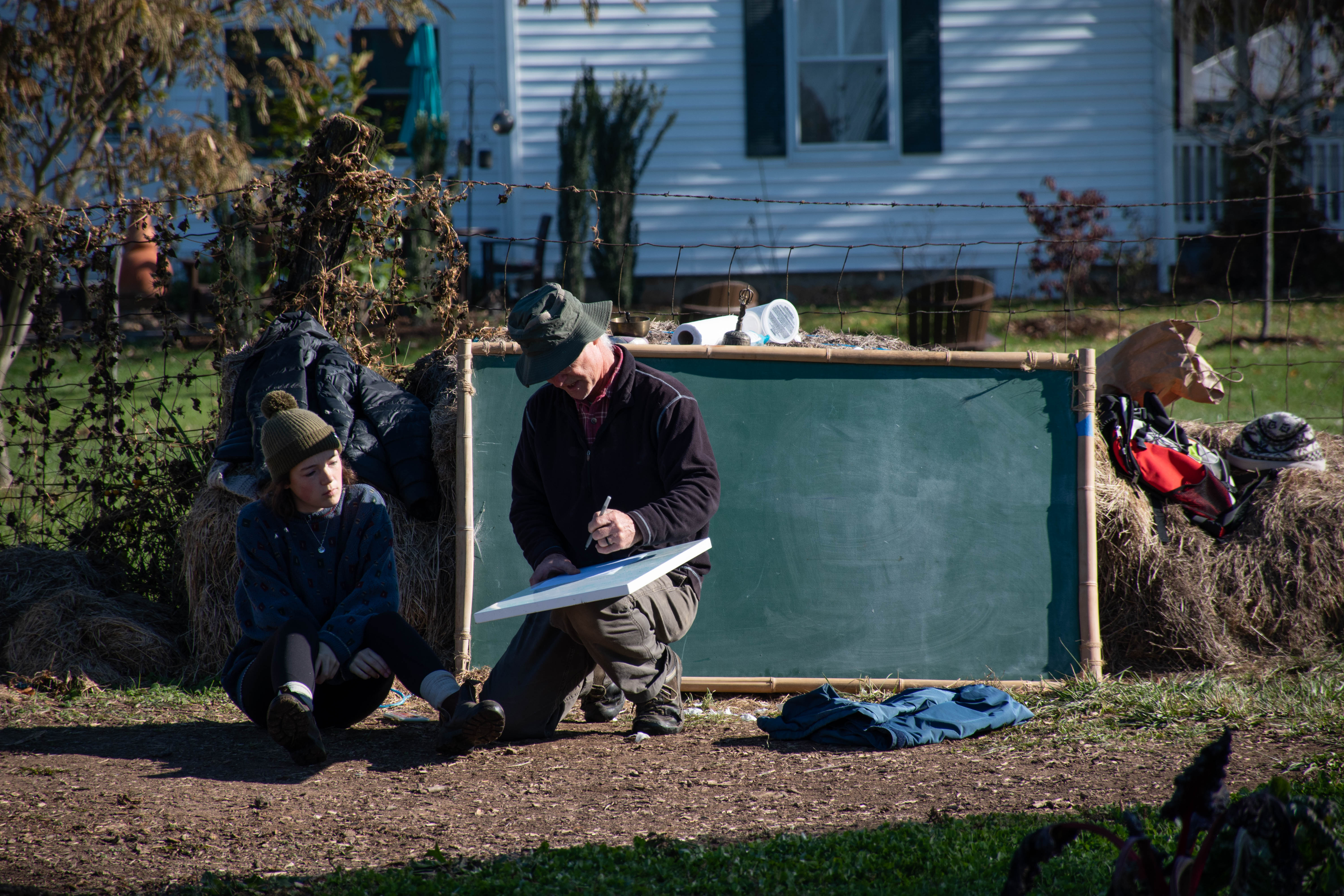 Tom Benevento with JMU students